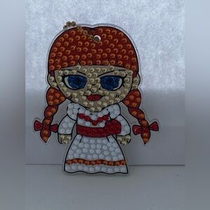 Handmade diamond art Halloween keychain